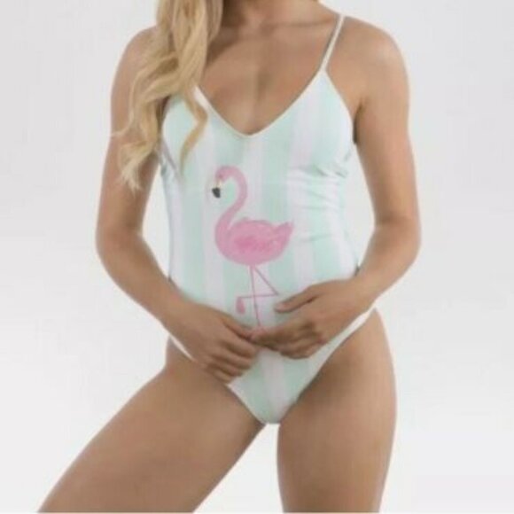 Sugar Coast Lolli Flamingo One Piece Swimsuit - Picture 1 of 7